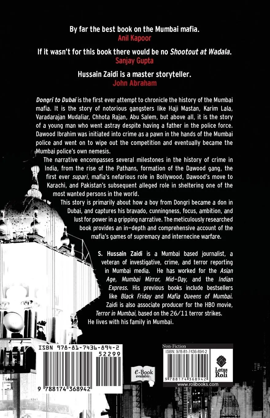 Rückseite: 9788174368942 | Dongri to Dubai | Six Decades of Mumbai Mafia | S Hussain Zaidi | Buch