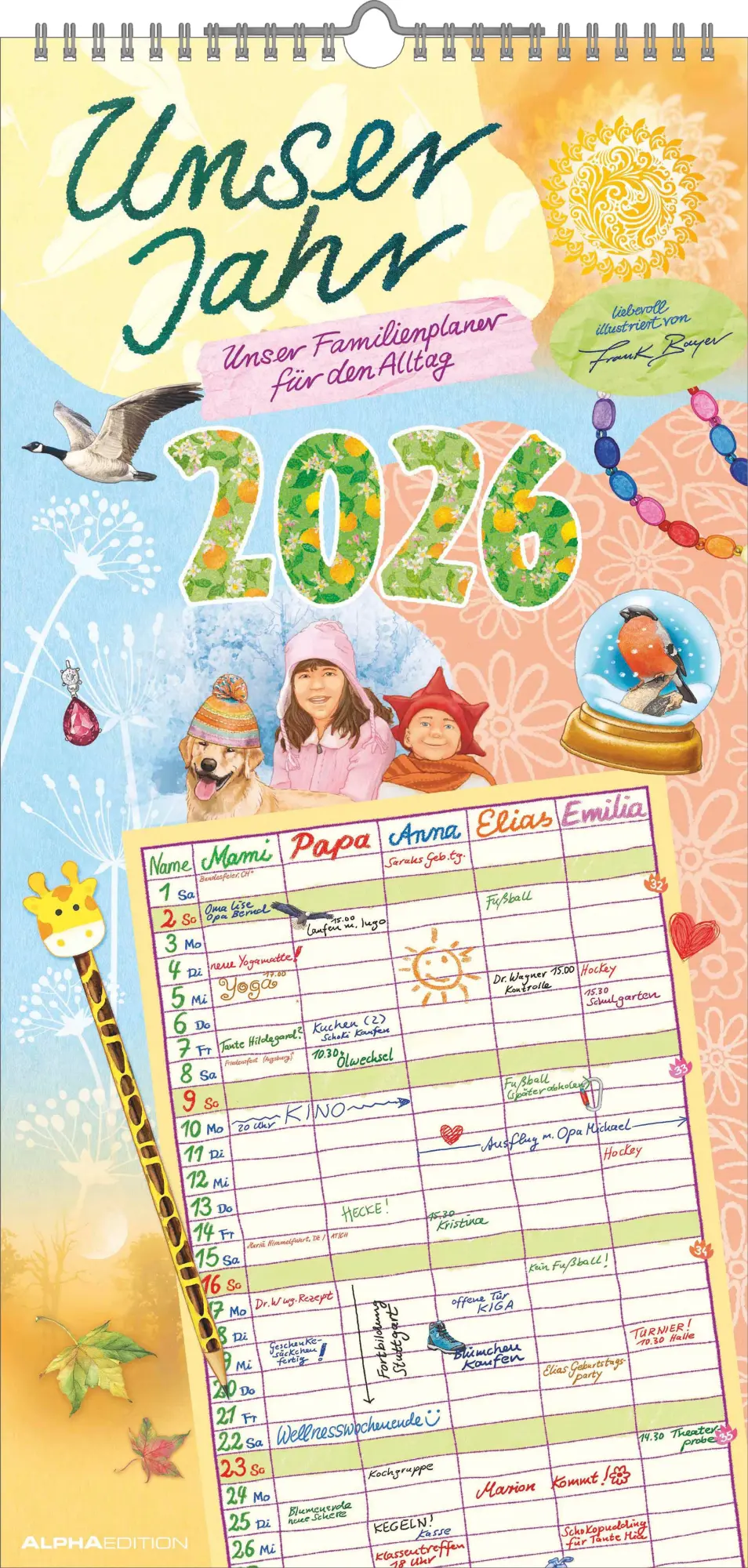 Cover: 4069095009042 | Unser Jahr - Unser Familienplaner für den Alltag 2026 -...