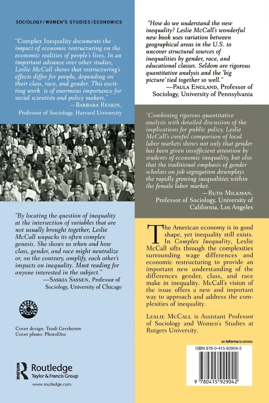 Rückseite: 9780415929042 | Complex Inequality | Gender, Class and Race in the New Economy | Buch
