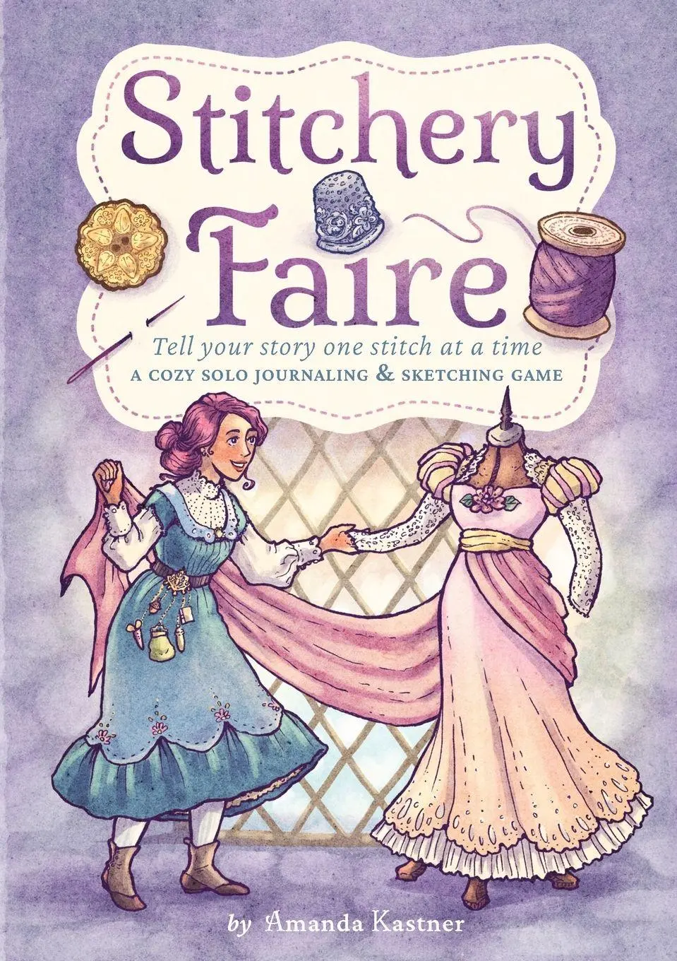 Cover: 9781959819042 | Stitchery Faire | A Cozy Solo Journaling &amp; Sketching Game | Kastner