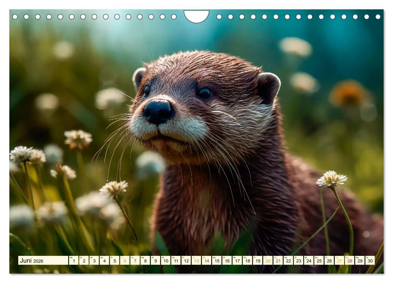 Bild: 9783457379042 | Fischotter - schlaue Jäger (Wandkalender 2026 DIN A4 quer),...