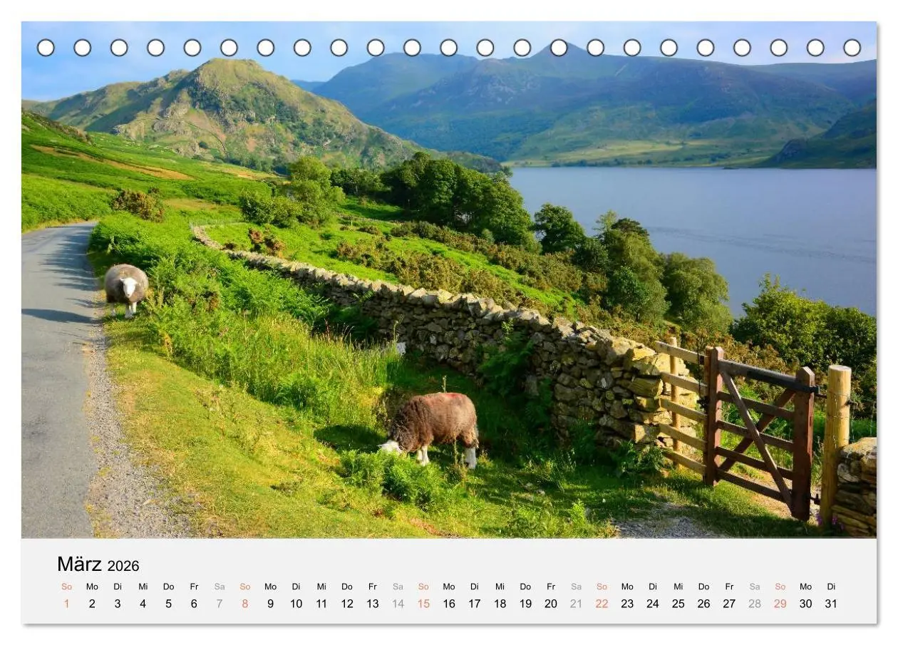 Bild: 9783516159042 | Sommer im Lake District (Tischkalender 2026 DIN A5 quer), CALVENDO...