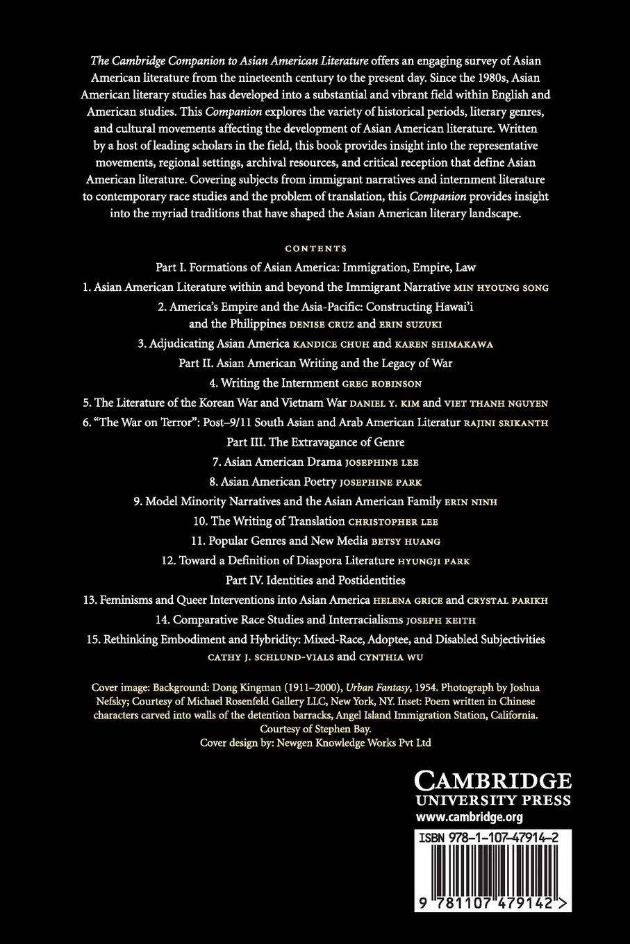 Rückseite: 9781107479142 | The Cambridge Companion to Asian American Literature | Parikh (u. a.)