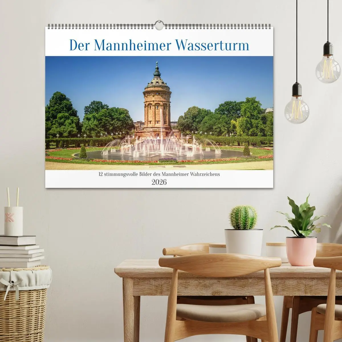 Bild: 9783457369142 | Der Mannheimer Wasserturm (Wandkalender 2026 DIN A2 quer), CALVENDO...