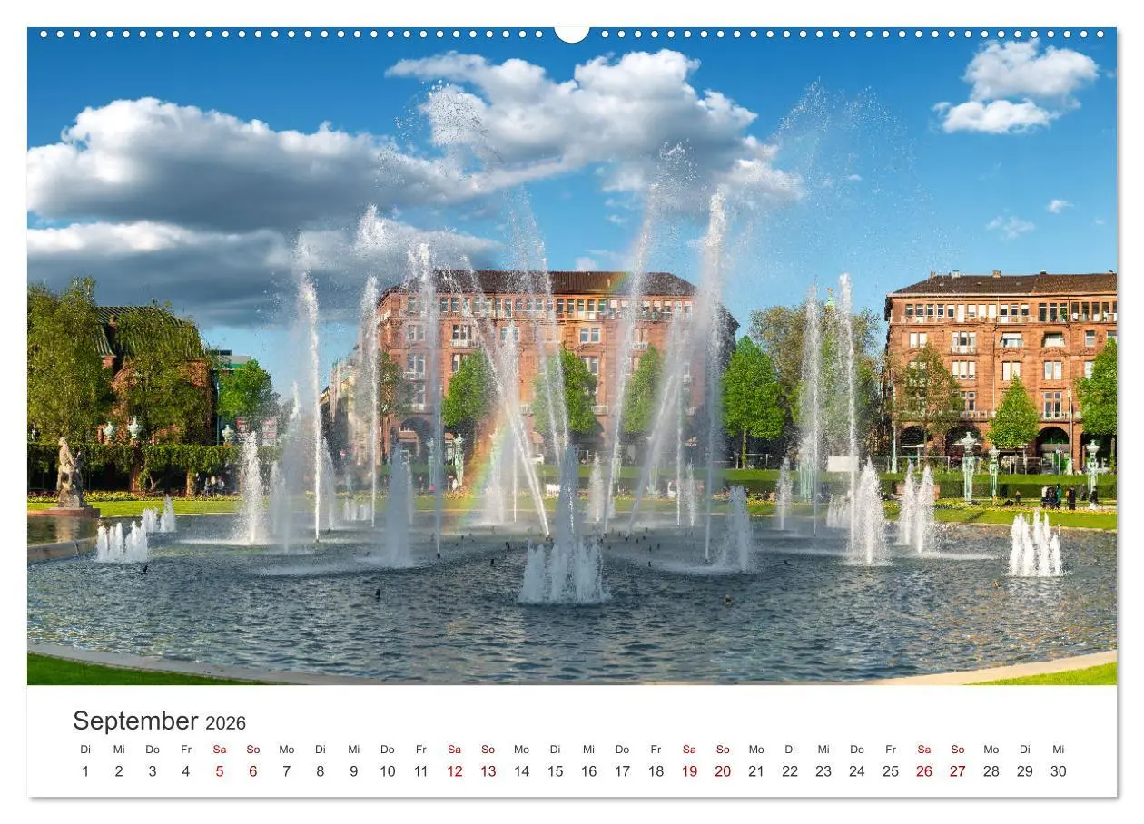 Bild: 9783457369142 | Der Mannheimer Wasserturm (Wandkalender 2026 DIN A2 quer), CALVENDO...