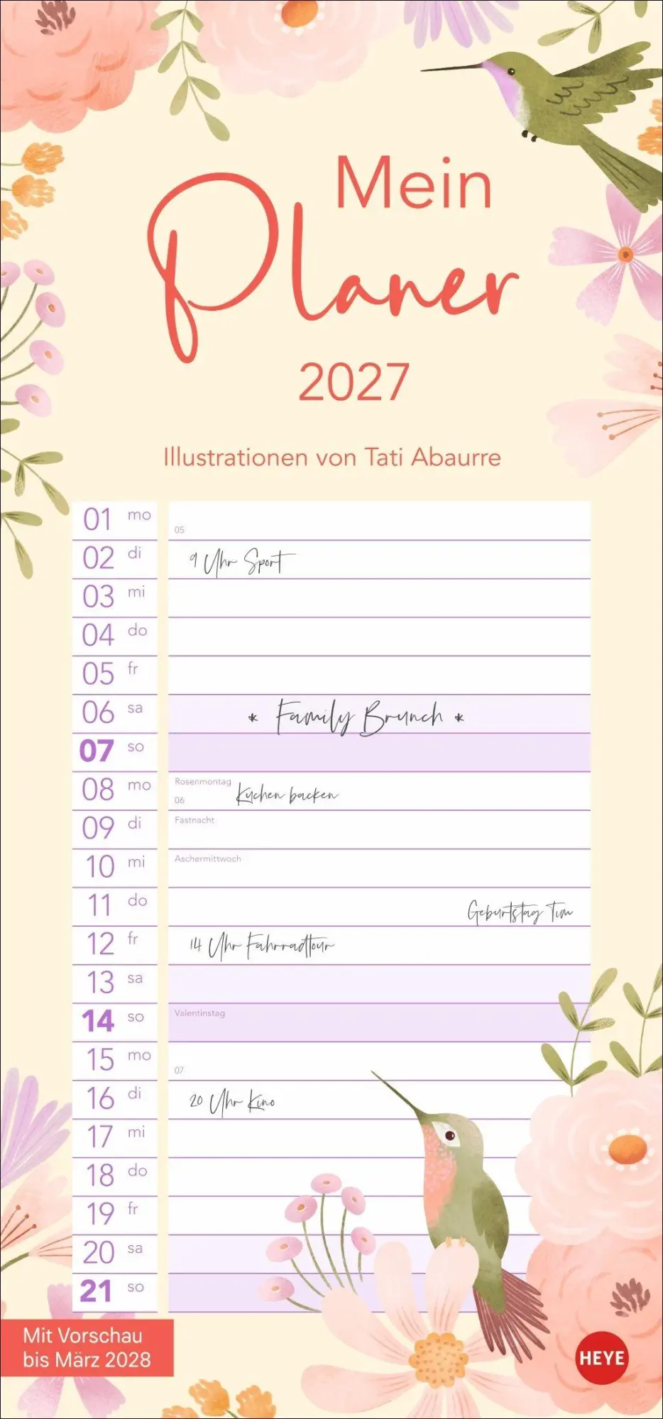 Cover: 9783756419142 | Mein Planer 2027 | Tati Abaurre | Kalender | Basic Planer Heye | 14 S.