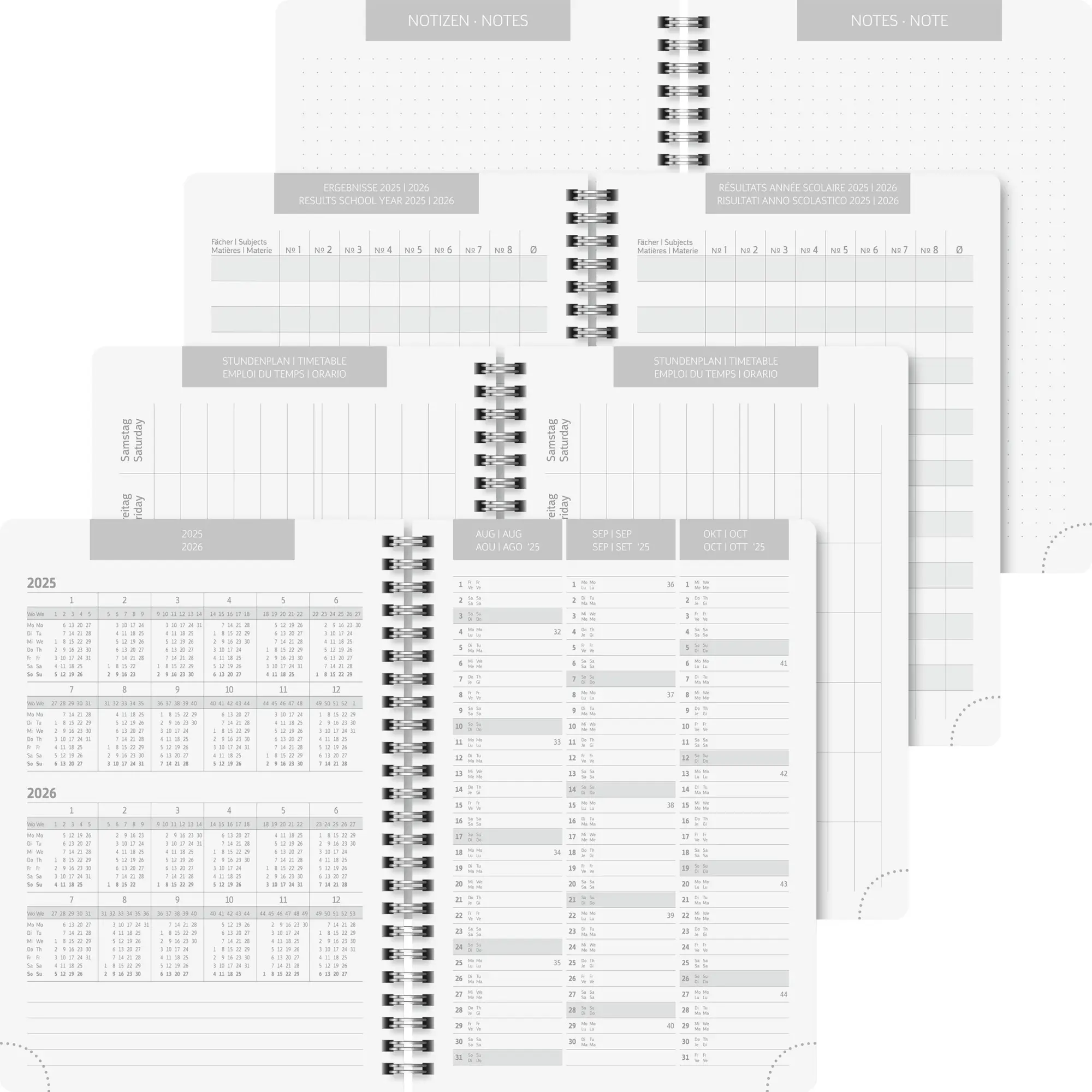 Bild: 4061947139242 | BRUNNEN Schülerkalender (2025/2026) "Plain Mint", 1 Seite = 1 Tag,...