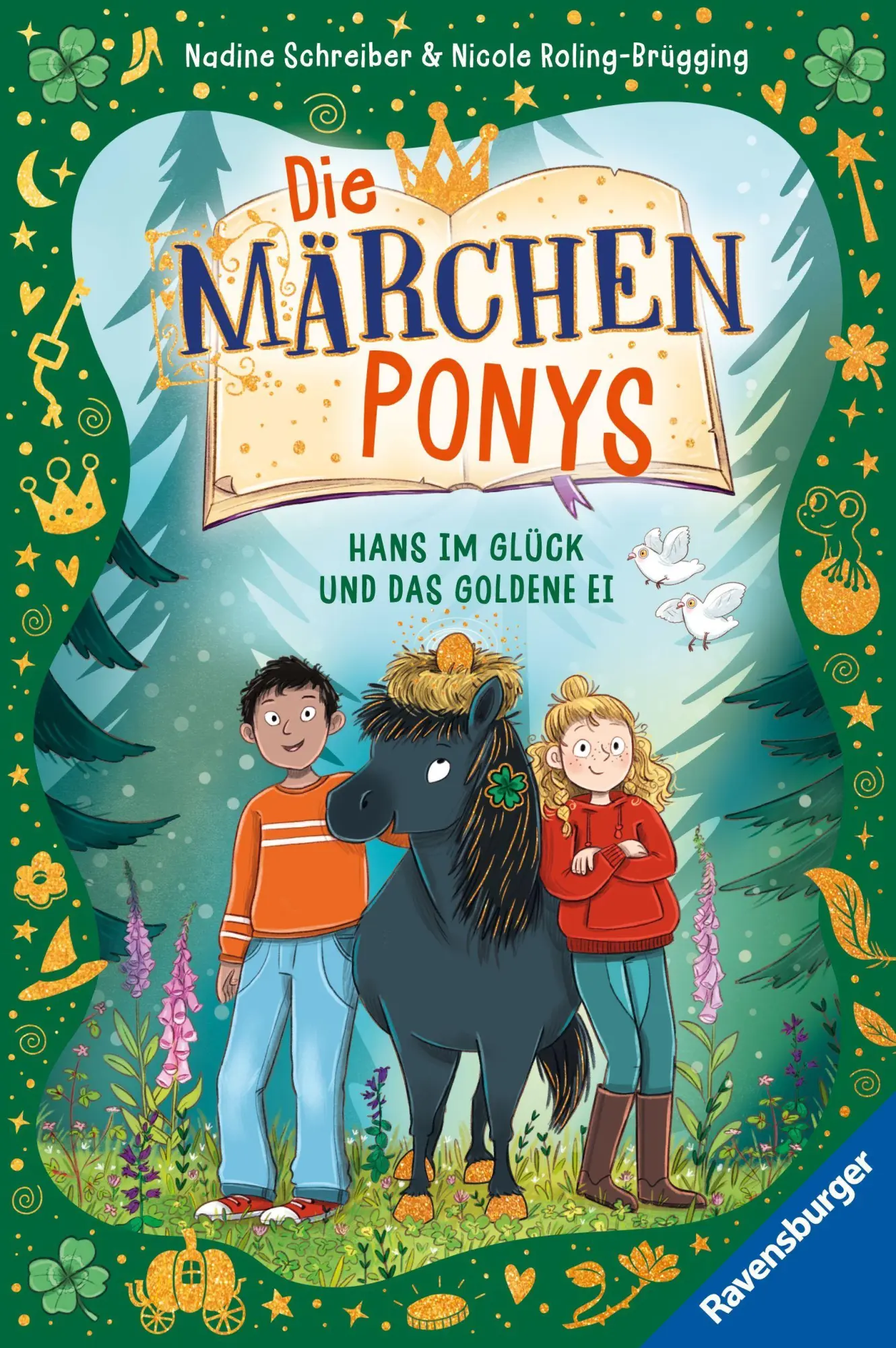 Cover: 9783473409242 | Die Märchenponys, Band 2 - Hans im Glück und das goldene Ei | Buch