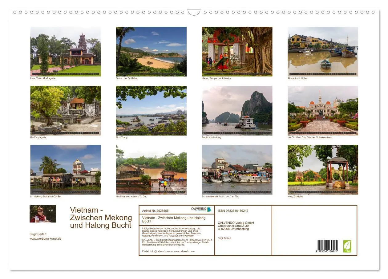 Bild: 9783516139242 | Vietnam - Zwischen Mekong und Halong Bucht (Wandkalender 2026 DIN...
