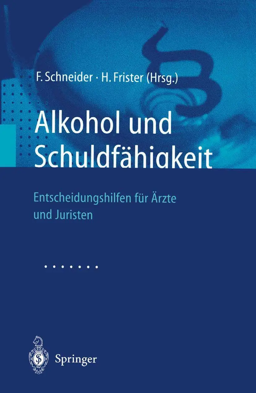 Cover: 9783540419242 | Alkohol und Schuldfähigkeit | H. Frister (u. a.) | Taschenbuch | xii