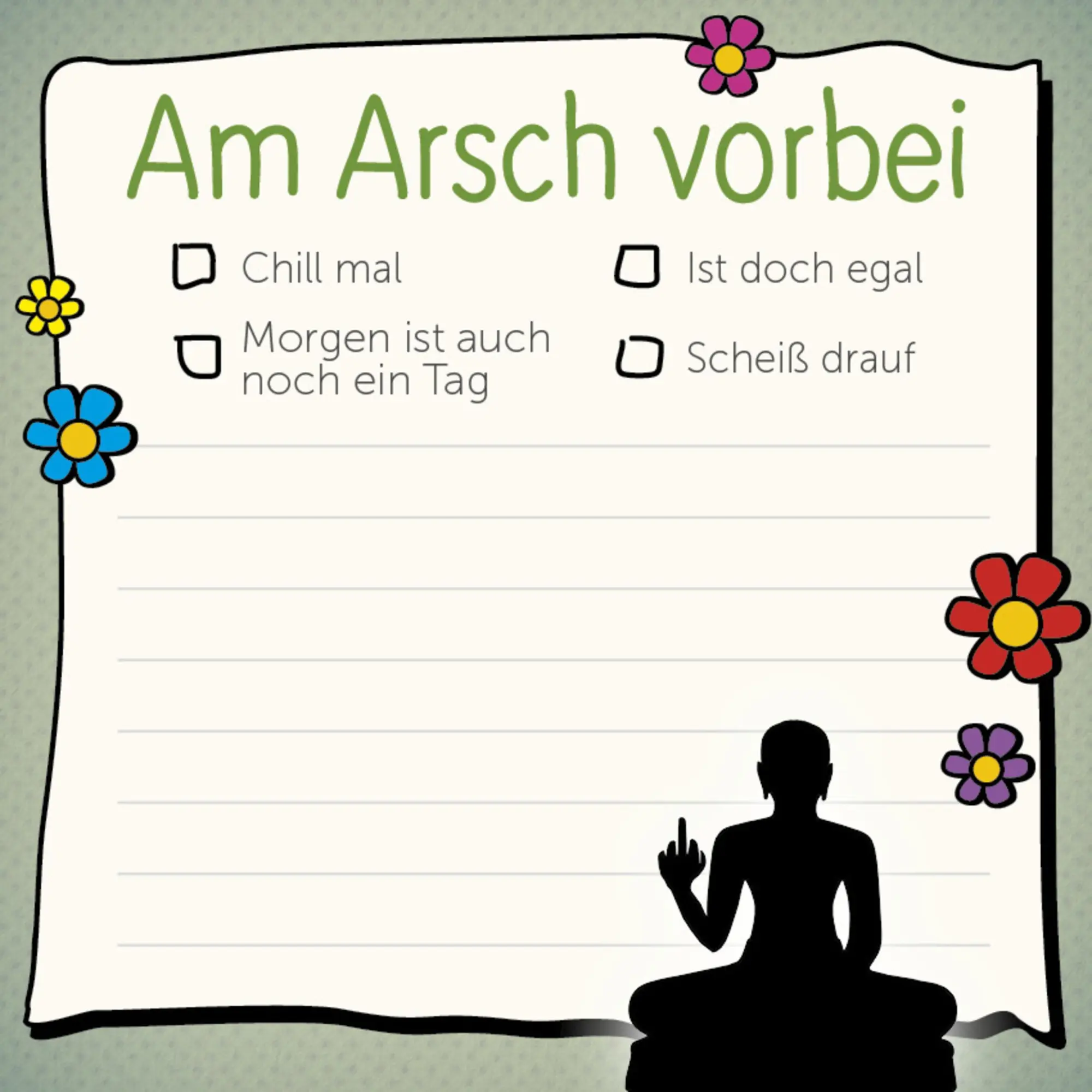 Cover: 9783868829242 | Am Arsch vorbei - Klebezettel | Alexandra Reinwarth | Taschenbuch