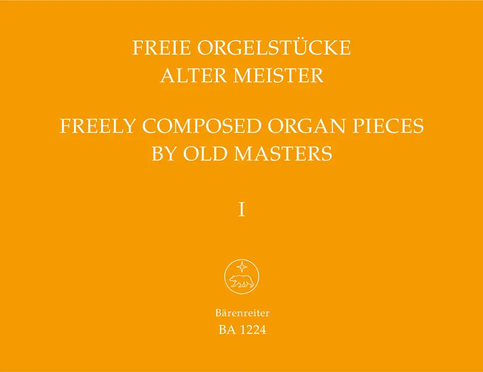 Cover: 9790006409242 | Freie Orgelstücke alter Meister 1 | 37 Stücke - Noten | Broschüre