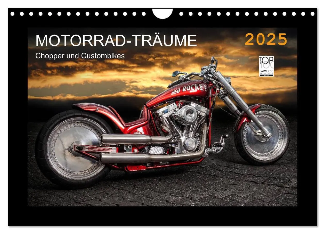Cover: 9783435709342 | Motorrad-Träume - Chopper und Custombikes (Wandkalender 2025 DIN A4...
