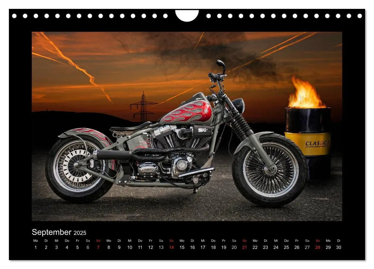 Bild: 9783435709342 | Motorrad-Träume - Chopper und Custombikes (Wandkalender 2025 DIN A4...