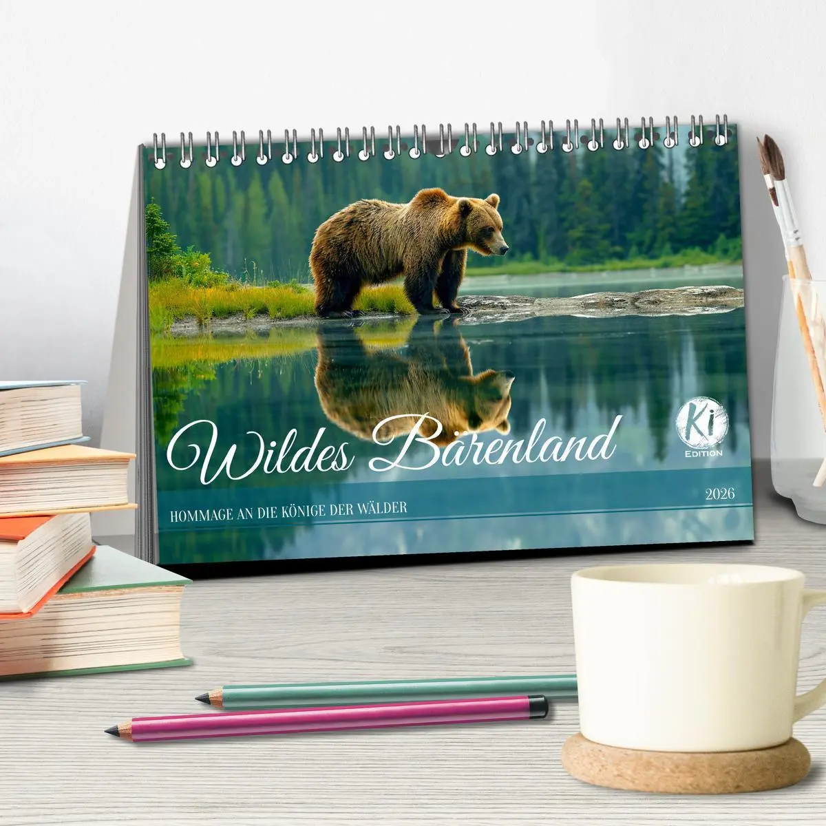 Bild: 9783457419342 | Wildes Bärenland (Tischkalender 2026 DIN A5 quer), CALVENDO...