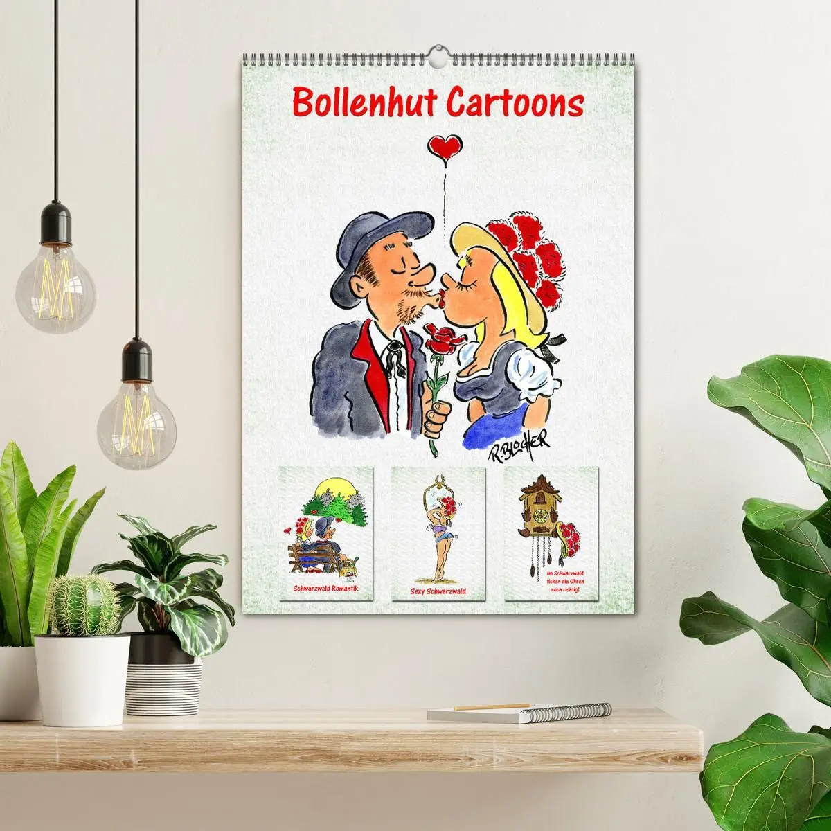 Bild: 9783516369342 | Bollenhut Cartoons (Wandkalender 2026 DIN A2 hoch), CALVENDO...