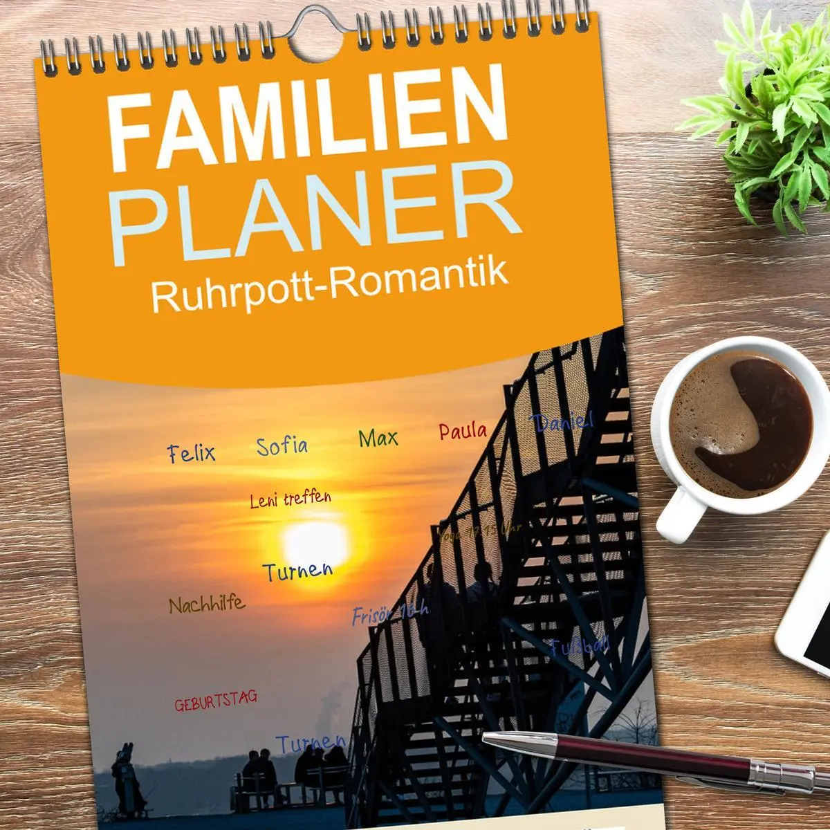 Bild: 9783516509342 | Familienplaner 2026 - Ruhrpott-Romantik mit 5 Spalten...