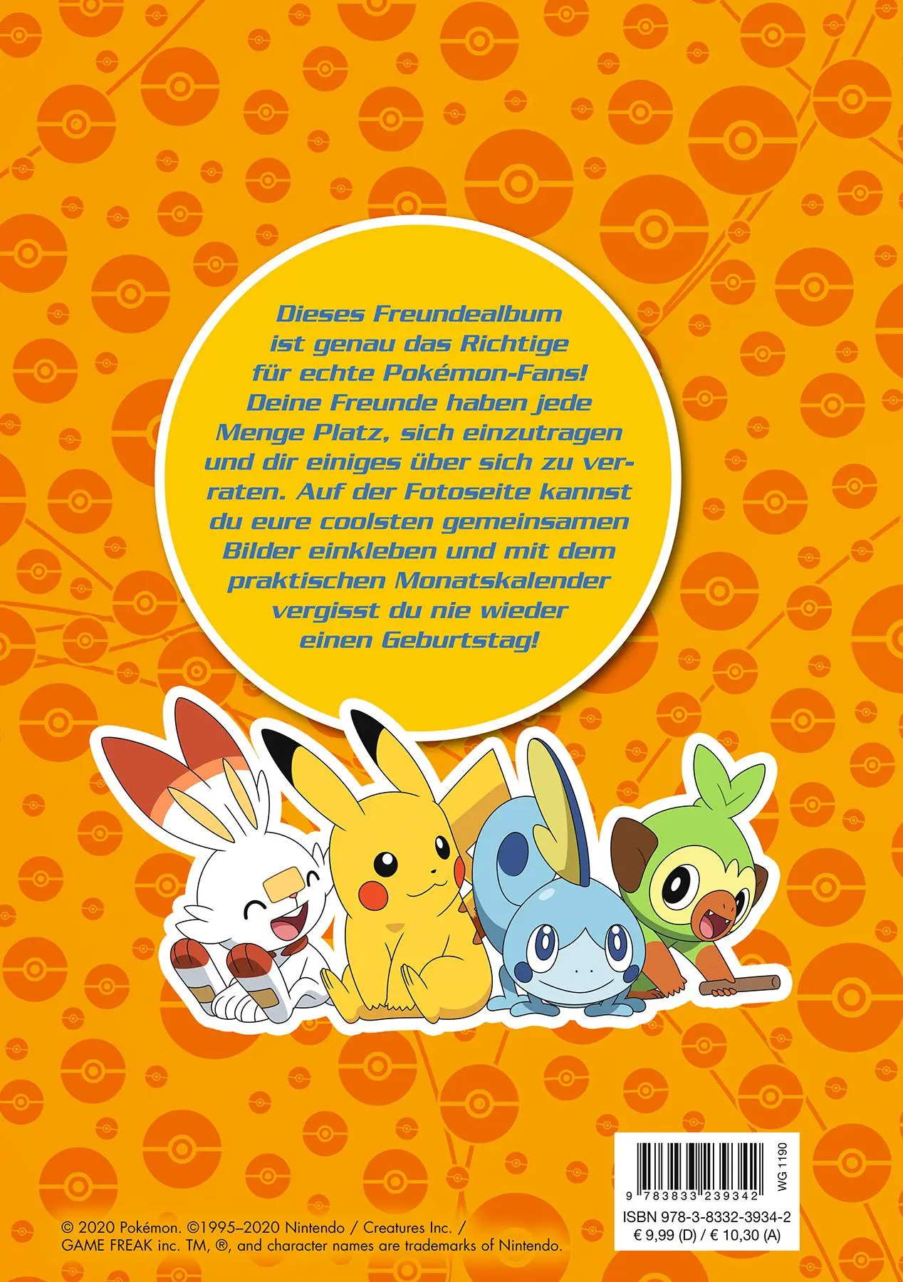 Rückseite: 9783833239342 | Pokémon: Meine Freunde | Freundebuch | Panini | Buch | 72 S. | Deutsch