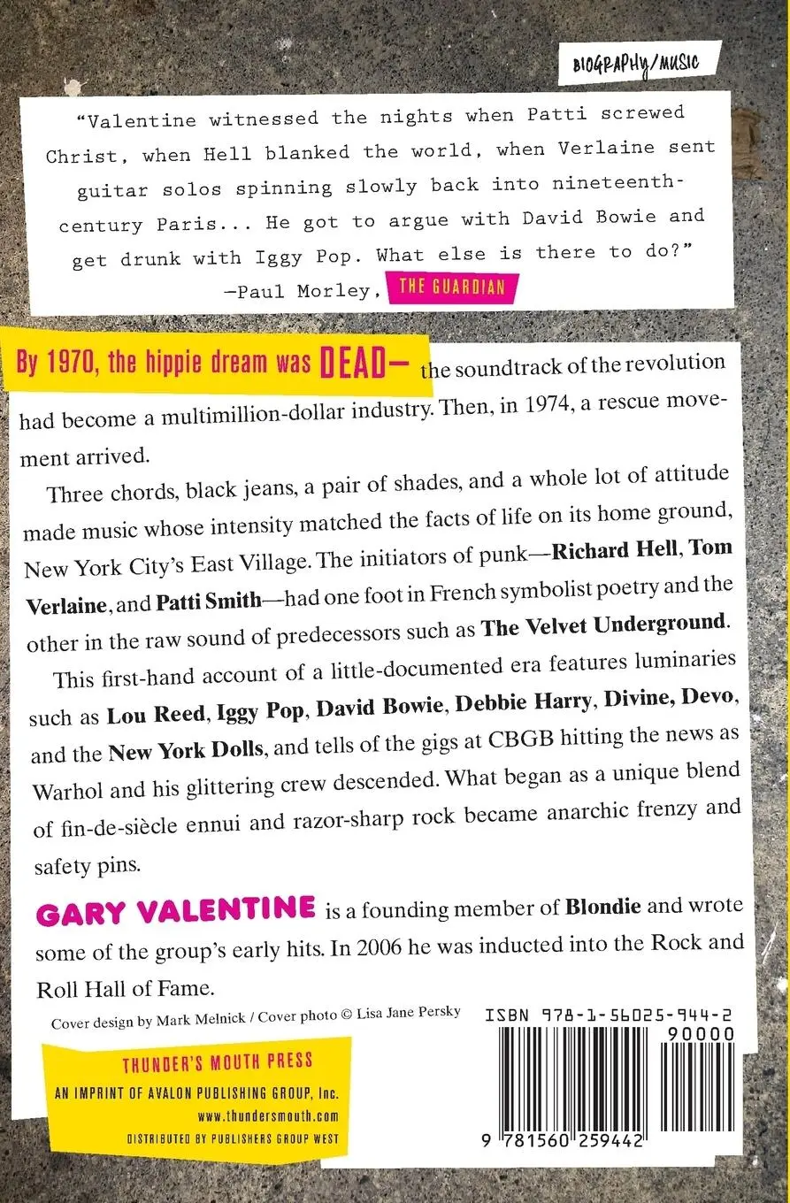 Rückseite: 9781560259442 | New York Rocker | Gary Valentine | Taschenbuch | Englisch | 2006
