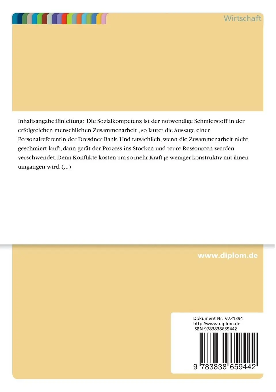 Rückseite: 9783838659442 | Sozialkompetenz | Entwirren des Begriffsdschungels | Katja Rost | Buch