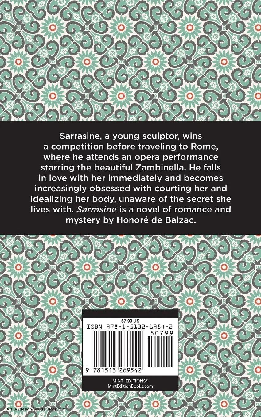 Rückseite: 9781513269542 | Sarrasine | Honoré de Balzac | Taschenbuch | Kartoniert / Broschiert