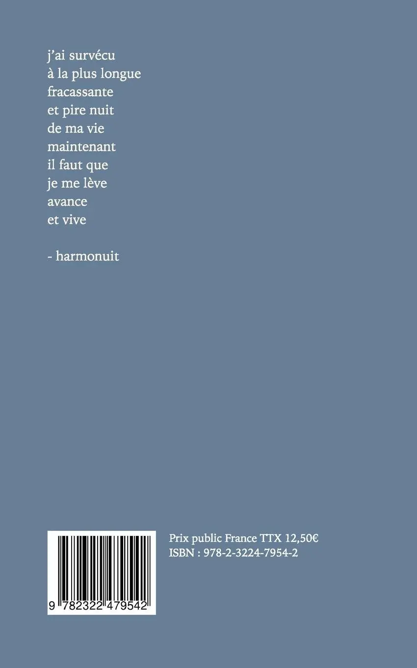 Rückseite: 9782322479542 | bleu nuit | Éléonore Rinsma | Taschenbuch | Französisch | 2025