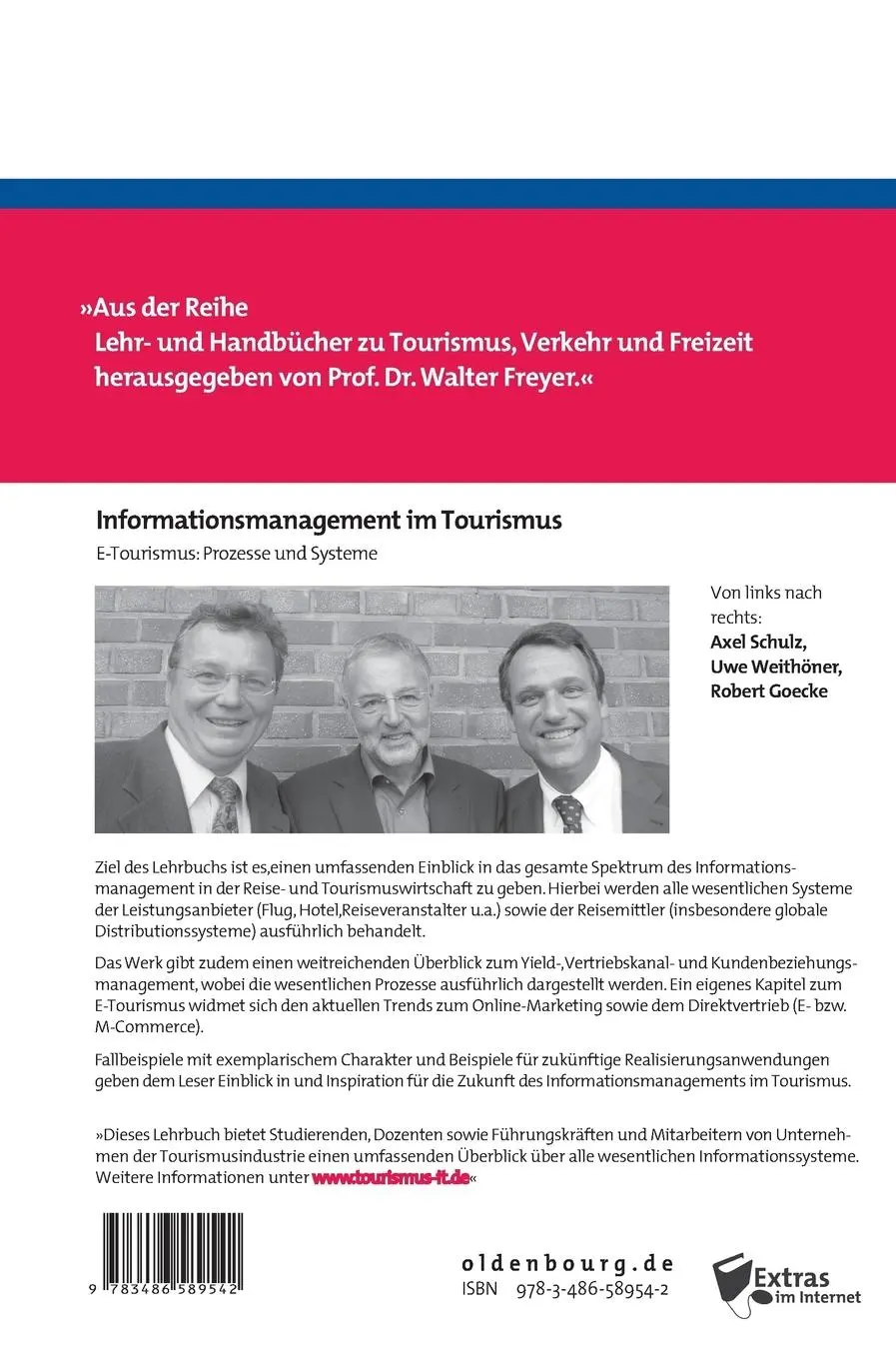 Rückseite: 9783486589542 | Informationsmanagement im Tourismus | Axel Schulz (u. a.) | Buch