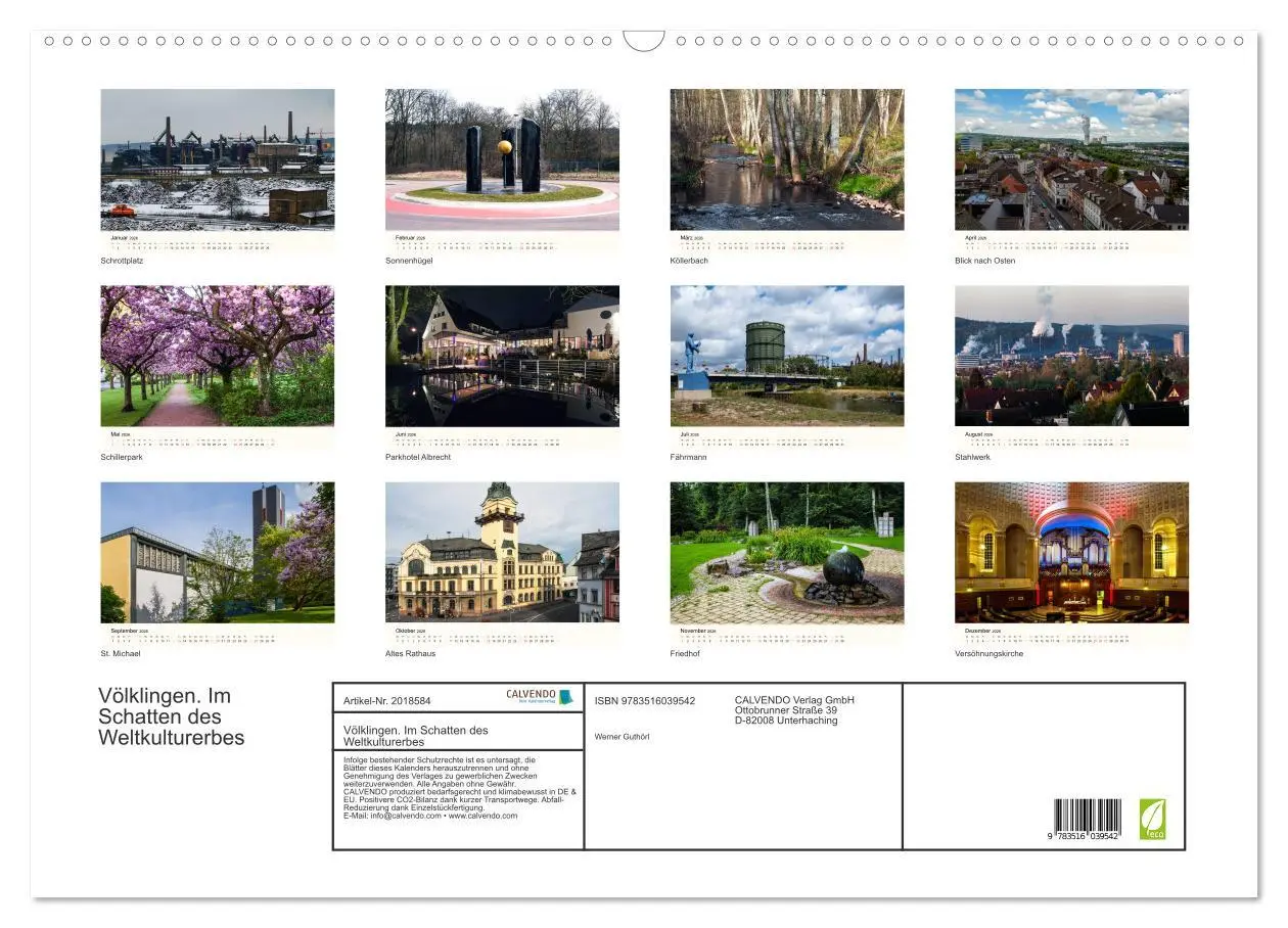 Bild: 9783516039542 | Völklingen. Im Schatten des Weltkulturerbes (Wandkalender 2026 DIN...