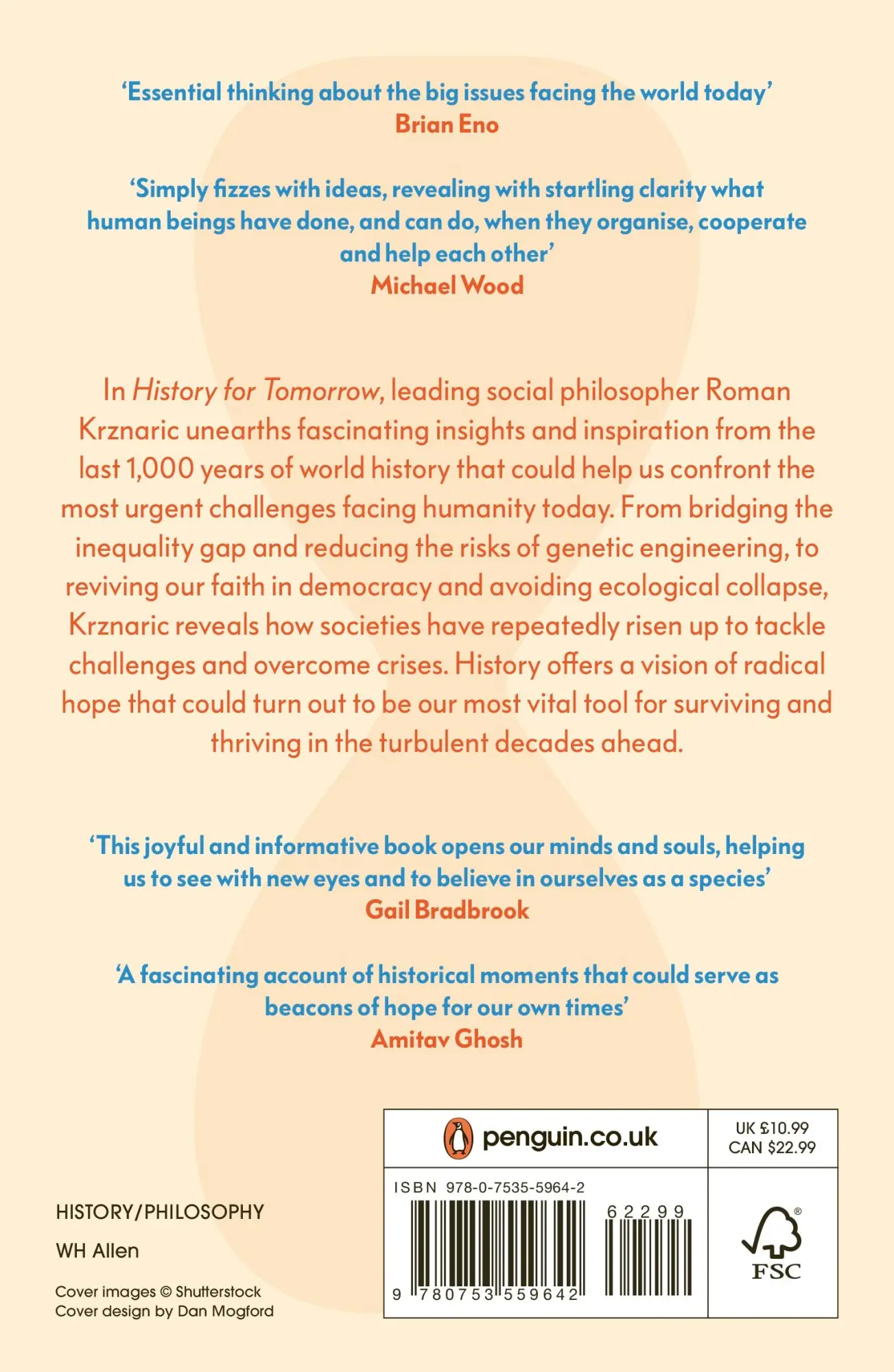 Rückseite: 9780753559642 | History for Tomorrow | How The Past Can Inspire Our Future | Krznaric