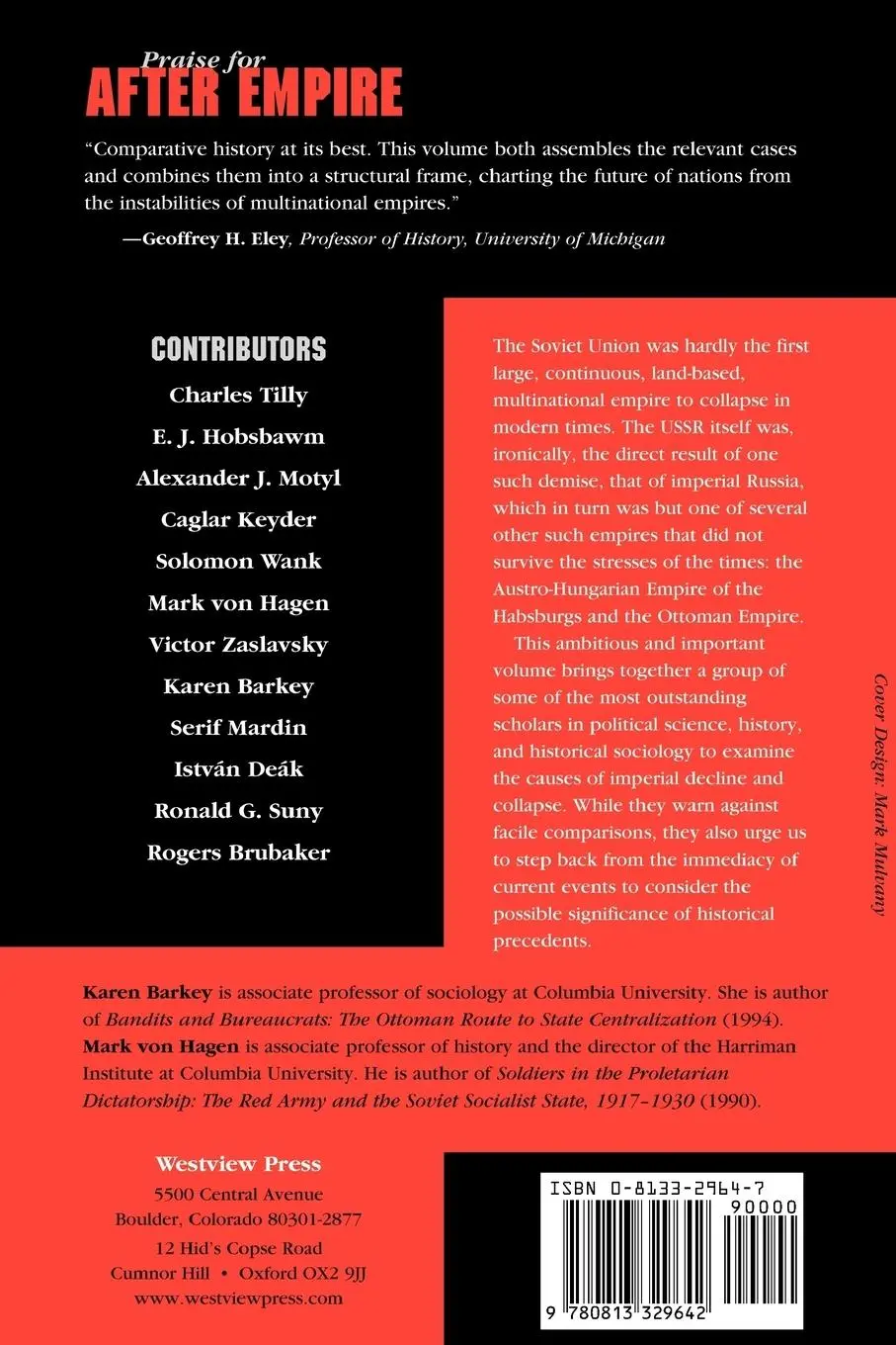 Rückseite: 9780813329642 | After Empire | Karen Barkey (u. a.) | Taschenbuch | Englisch | 1997