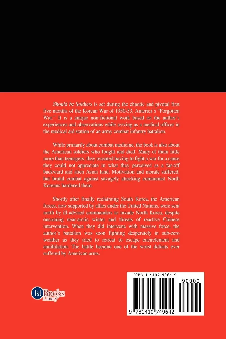 Rückseite: 9781410749642 | Should Be Soldiers | John Benton | Taschenbuch | Englisch | 2003