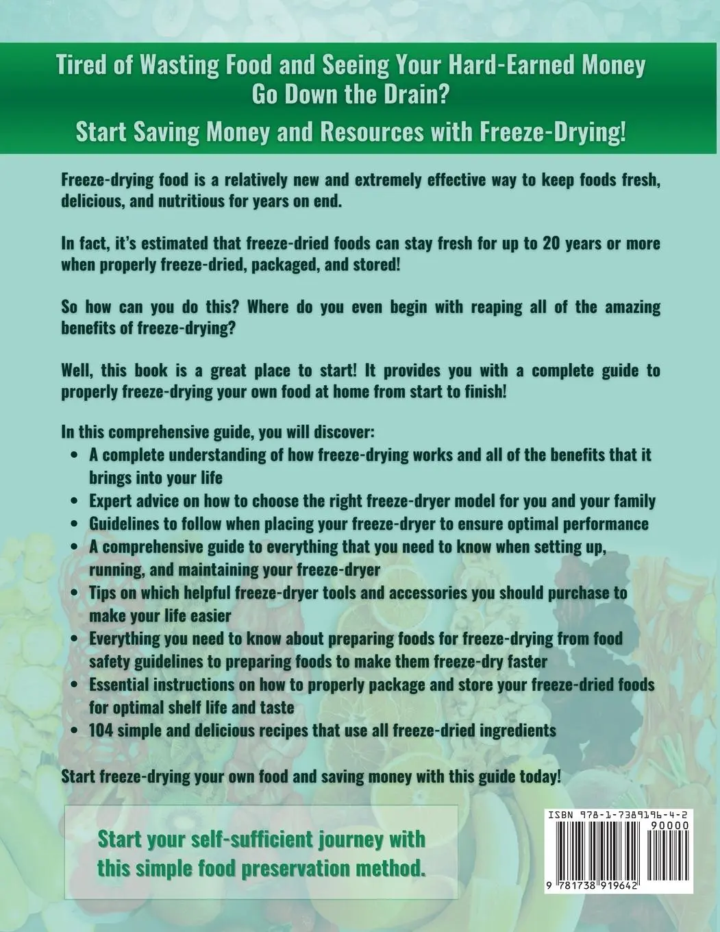Rückseite: 9781738919642 | Freeze Drying Mastery for Beginners | Harvestguard Publications | Buch