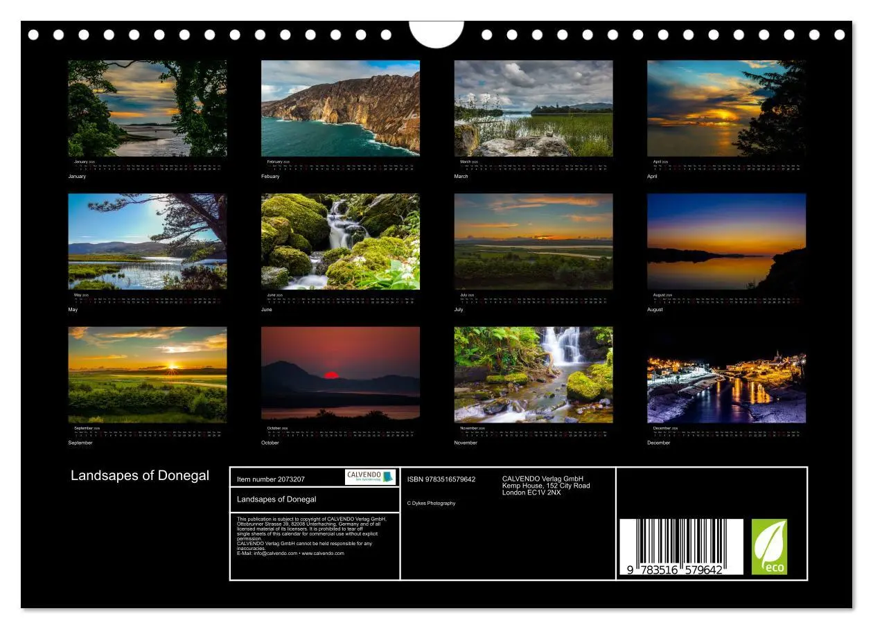Bild: 9783516579642 | Landsapes of Donegal (Wall Calendar 2026 DIN A4 landscape),...