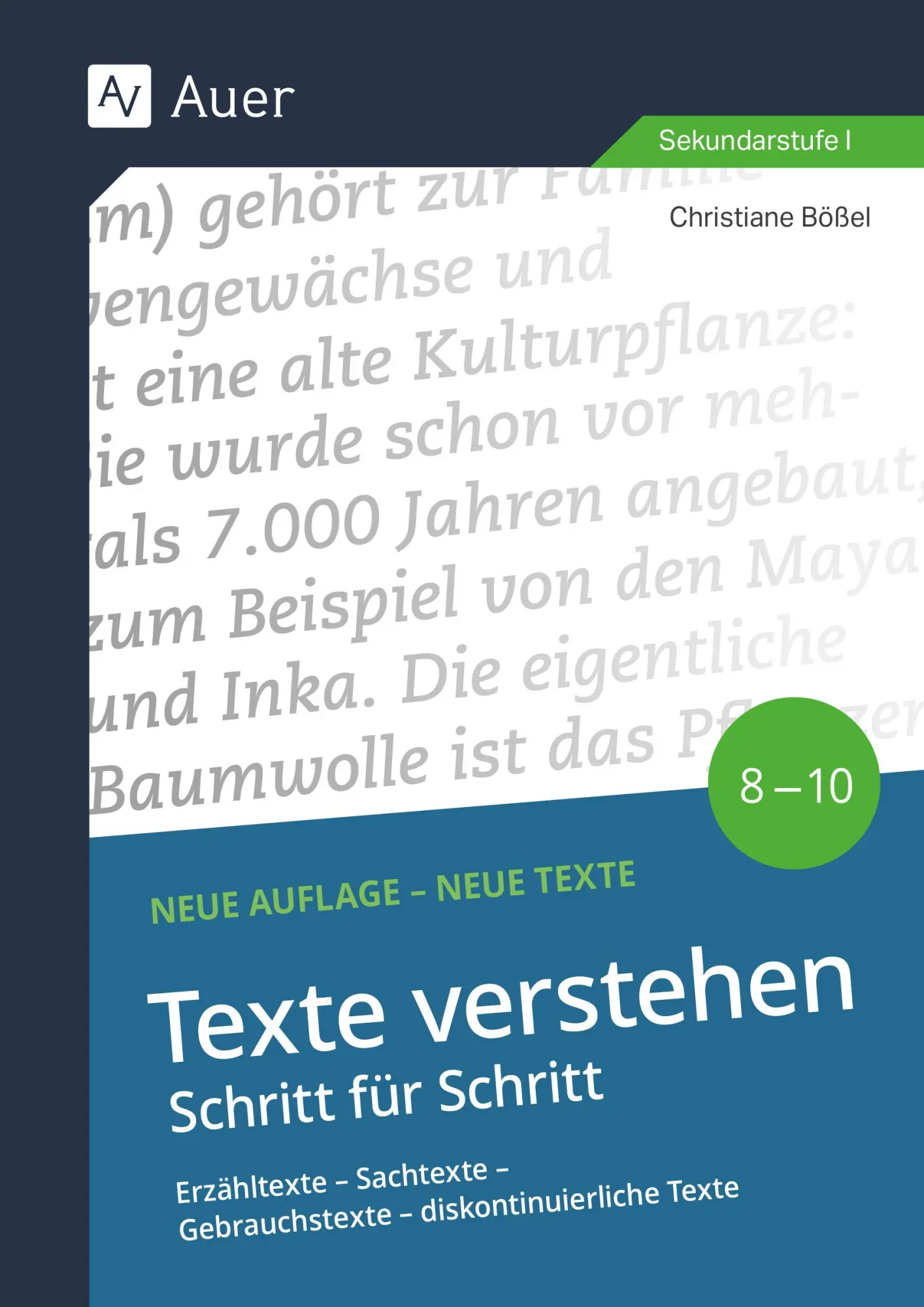Cover: 9783403089742 | Texte verstehen - Schritt für Schritt Klasse 8-10 | Christiane Bößel