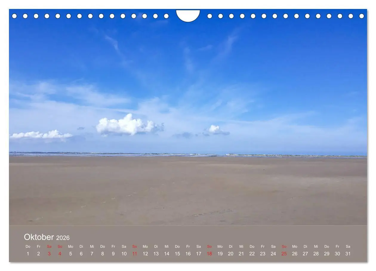 Bild: 9783457789742 | Römö - Wasser, Wind und endloser Strand (Wandkalender 2026 DIN A4...