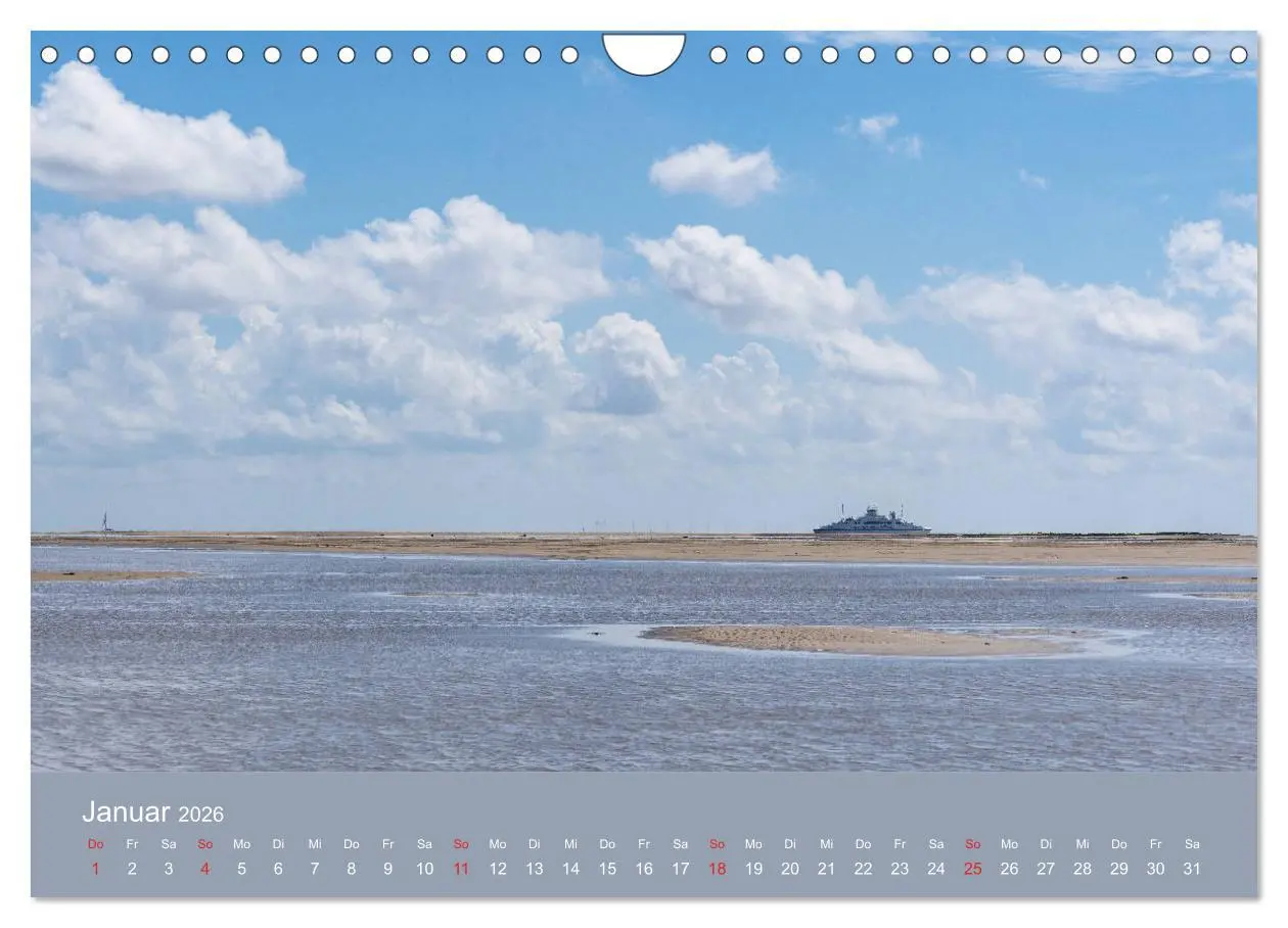 Bild: 9783457789742 | Römö - Wasser, Wind und endloser Strand (Wandkalender 2026 DIN A4...