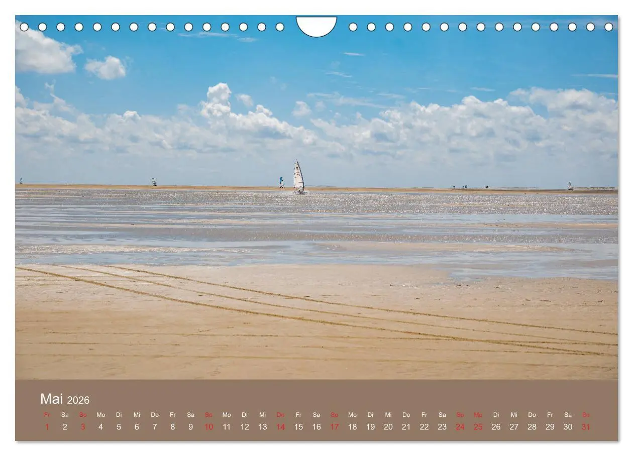 Bild: 9783457789742 | Römö - Wasser, Wind und endloser Strand (Wandkalender 2026 DIN A4...