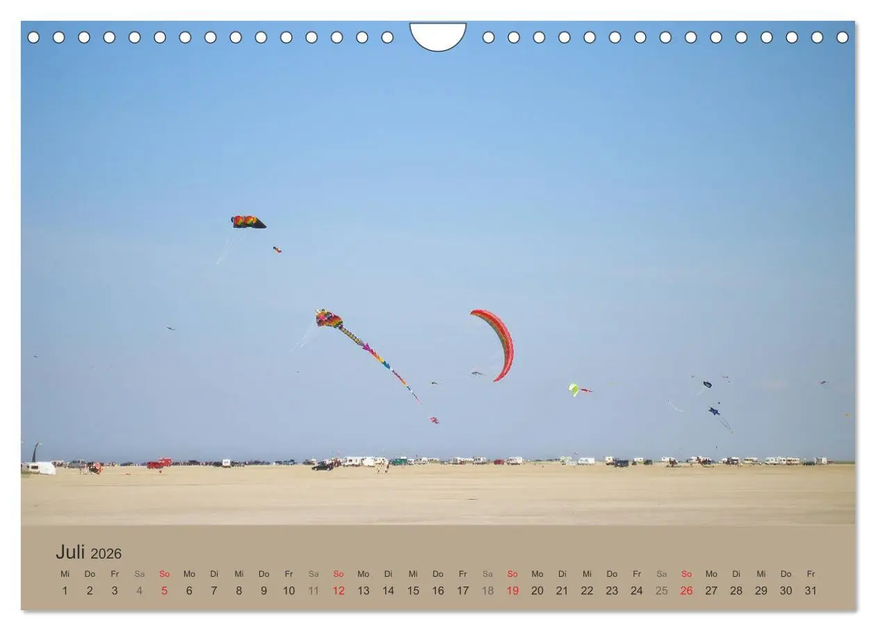 Bild: 9783457789742 | Römö - Wasser, Wind und endloser Strand (Wandkalender 2026 DIN A4...