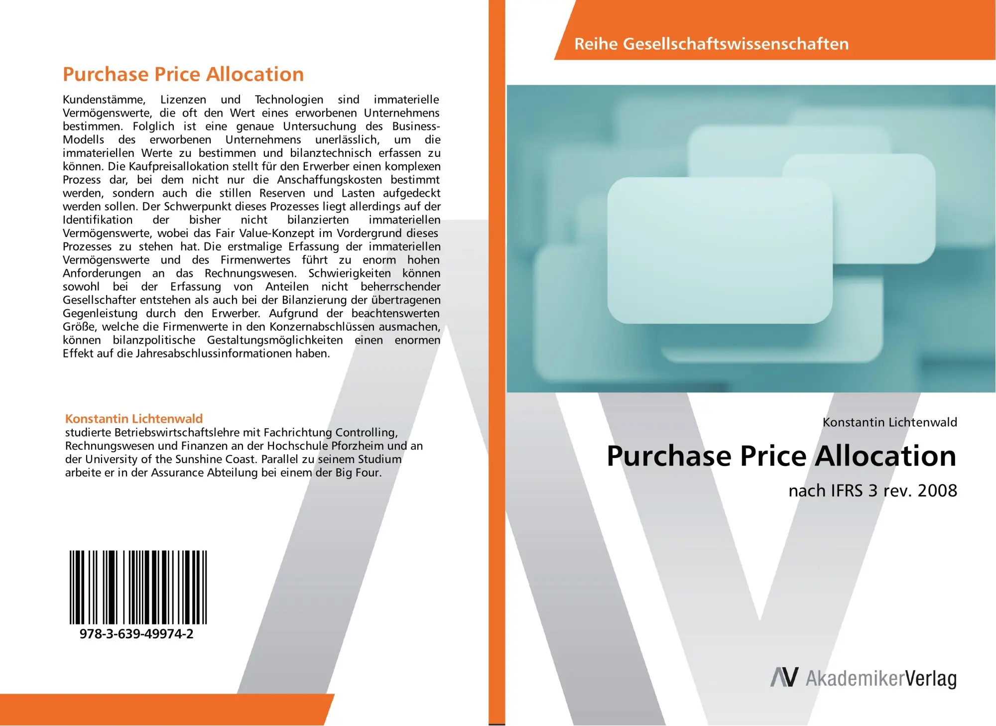 Cover: 9783639499742 | Purchase Price Allocation | nach IFRS 3 rev. 2008 | Lichtenwald | Buch