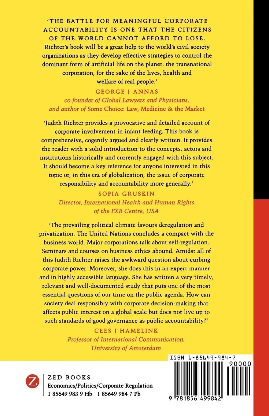 Rückseite: 9781856499842 | Holding Corporations Accountable | Judith Richter | Taschenbuch | 2002