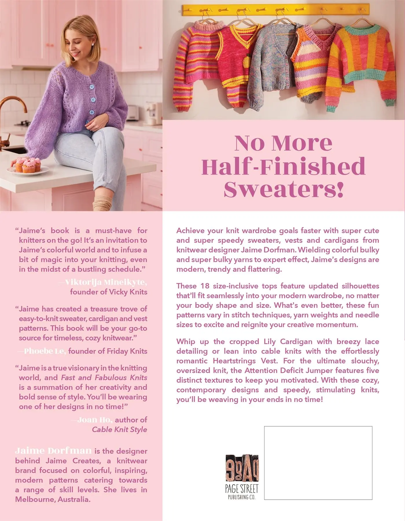 Rückseite: 9798890039842 | Fast and Fabulous Knits | Jaime Dorfman | Taschenbuch | Englisch