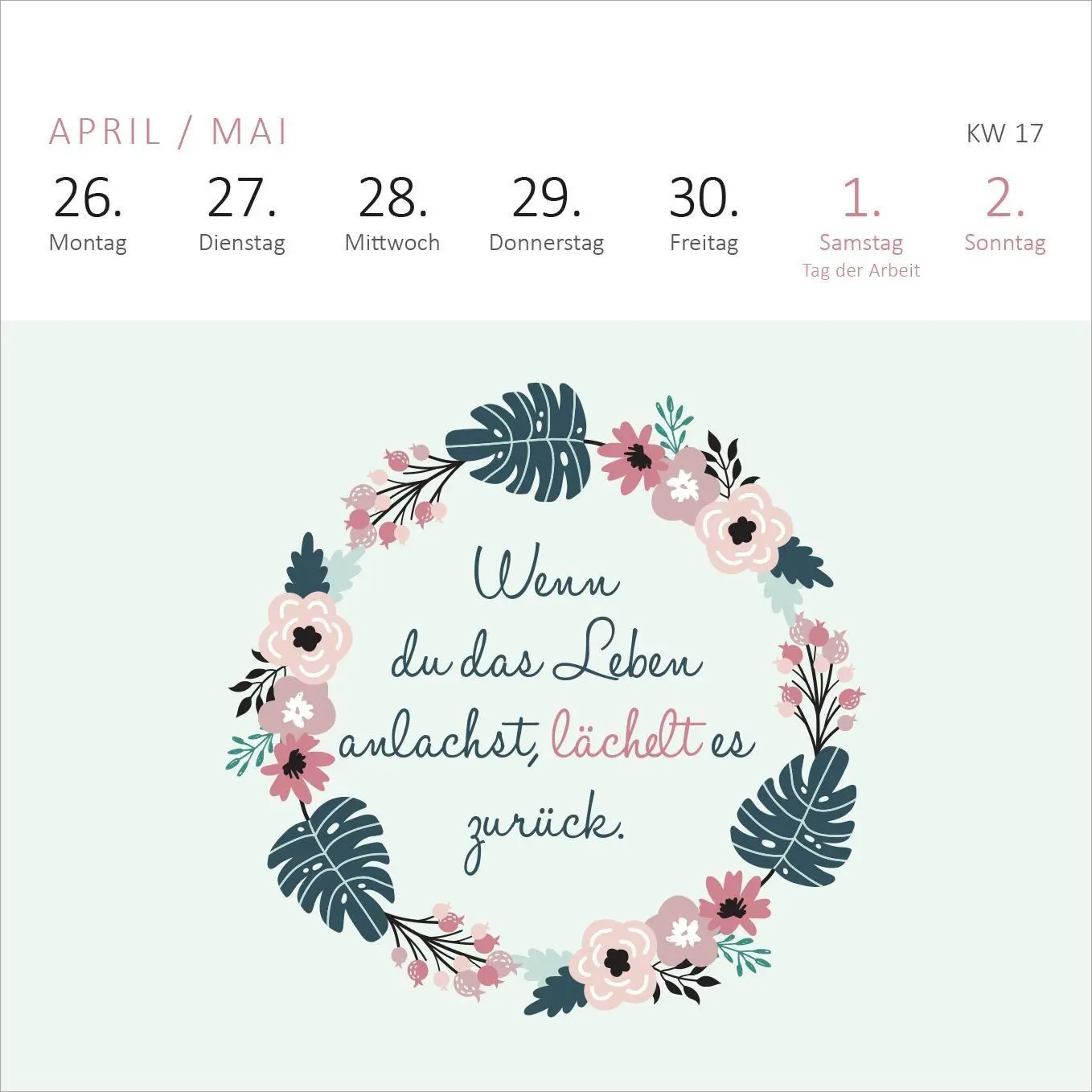 Bild: 4014489139942 | Mini-Wochenkalender Sei frech, wild und wunderbar! 2027 | Kalender