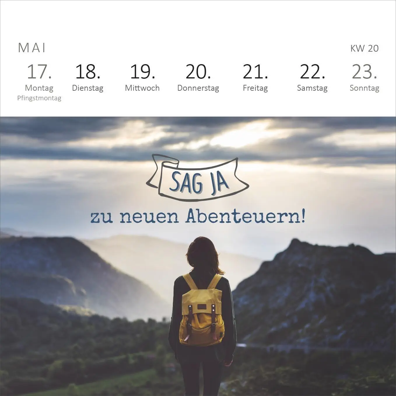 Bild: 4014489139942 | Mini-Wochenkalender Sei frech, wild und wunderbar! 2027 | Kalender