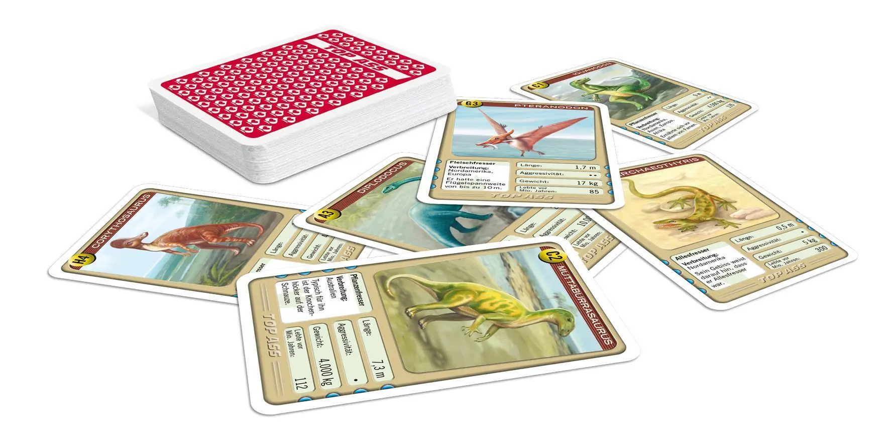 Bild: 4042677719942 | TOP ASS - Dinosaurier | Spielkartenfabrik Altenburg GmbH | Spiel