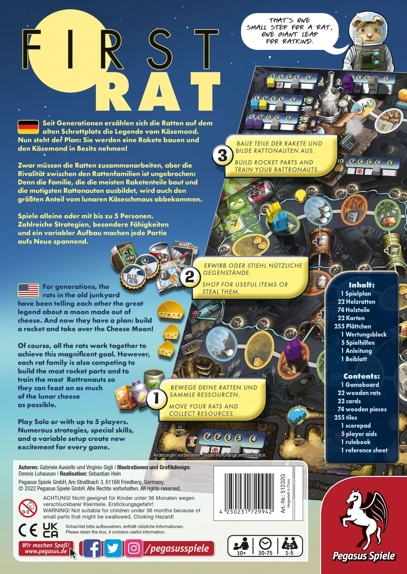 Bild: 4250231729942 | First Rat | Gabriele Ausiello | Spiel | Brettspiel | 51232G | Deutsch