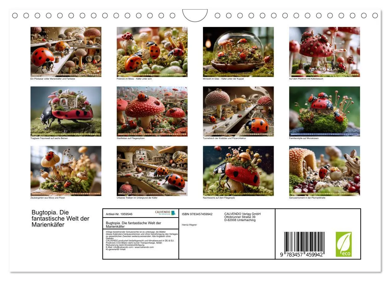 Bild: 9783457459942 | Bugtopia. Die fantastische Welt der Marienkäfer (Wandkalender 2026...