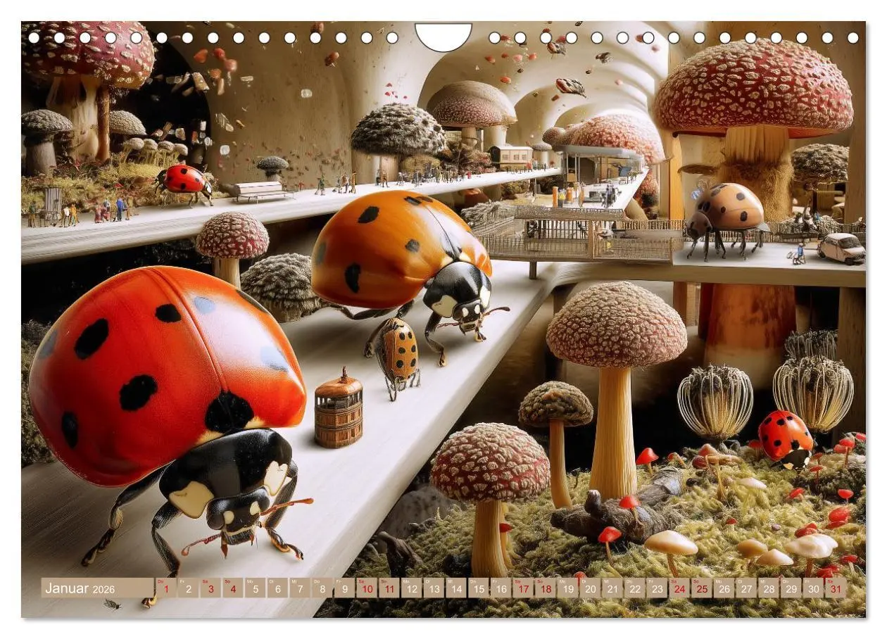 Bild: 9783457459942 | Bugtopia. Die fantastische Welt der Marienkäfer (Wandkalender 2026...