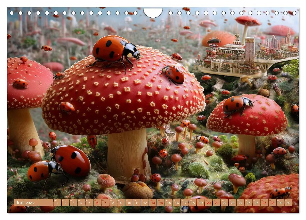 Bild: 9783457459942 | Bugtopia. Die fantastische Welt der Marienkäfer (Wandkalender 2026...
