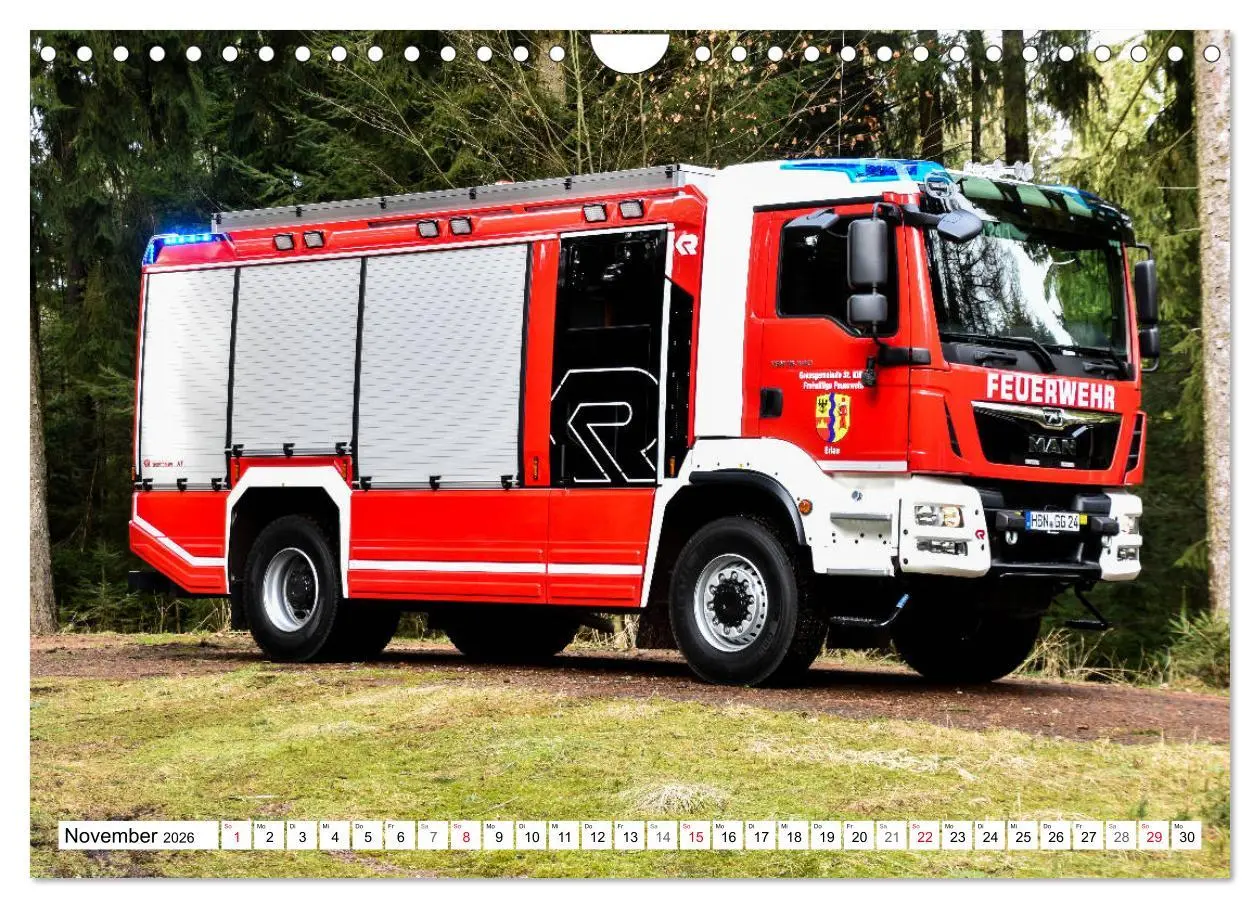 Bild: 9783457839942 | Feuerwehrfahrzeuge (Wandkalender 2026 DIN A4 quer), CALVENDO...