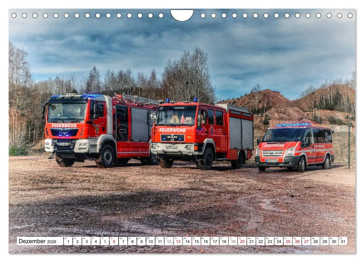 Bild: 9783457839942 | Feuerwehrfahrzeuge (Wandkalender 2026 DIN A4 quer), CALVENDO...